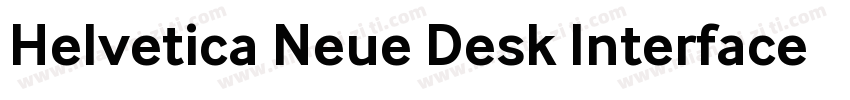 Helvetica Neue Desk Interface Bold字体转换